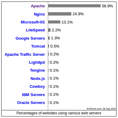 Web Servers Market Share